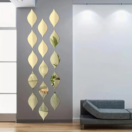 طقم المرايا الجدارية DECORATY - على شكل قطرات ماء الجديدة
