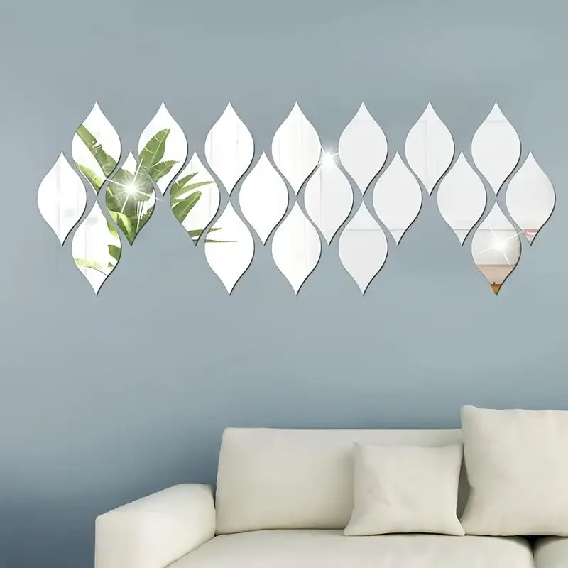 طقم المرايا الجدارية DECORATY - على شكل قطرات ماء الجديدة