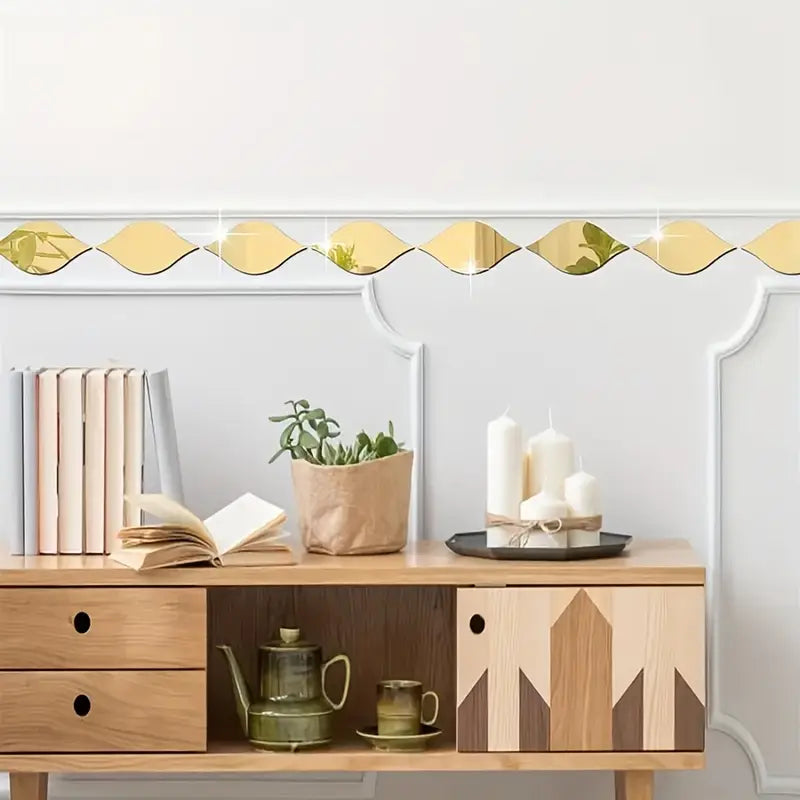 طقم المرايا الجدارية DECORATY - على شكل قطرات ماء الجديدة